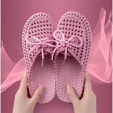 涼拖鞋女夏外穿年新款家用防滑網紅時尚包頭半拖鞋女式洞洞鞋