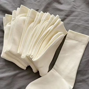 ⚡免運臺灣有貨⚡【20雙】抗菌襪子女白色防臭秋款無骨月子中筒堆堆襪女士中筒襪⚡可開票