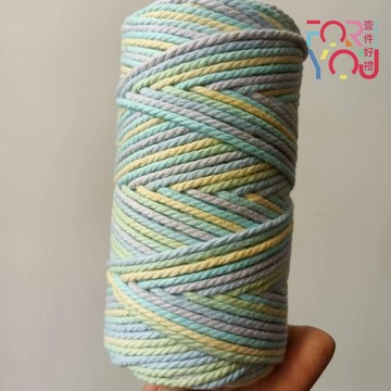 macrame 棉線 3mm 三股棉繩 漸層棉繩 diy 編織繩 手編棉繩 手工藝 diy 材料 3股棉線 棉繩