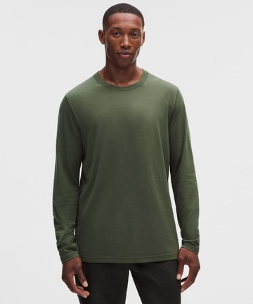 Everyday Cotton-Blend Classic Long-Sleeve T-Shirt Size XS