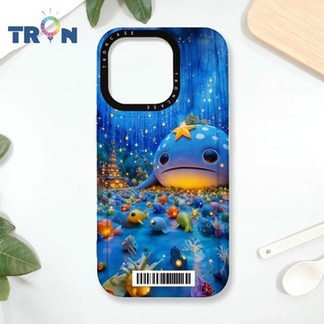 TRON IPHONE 16 PRO 奇幻大鯨魚 防摔 MAGSAFE 磁吸 太空載具殼 透白 手機殼