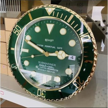 R L X 水鬼 GMT SEA 迪通拿系列14寸金屬外殼表掛鐘家用