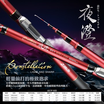 ZENIS 前打竿 夜澄 伸縮筏釣竿 黑吉竿 落下竿 防波堤 海釣
