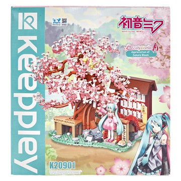keeppley 奇妙積木 初音未來場景積木 櫻花盛開 多色  賞櫻季節 多色  1盒
