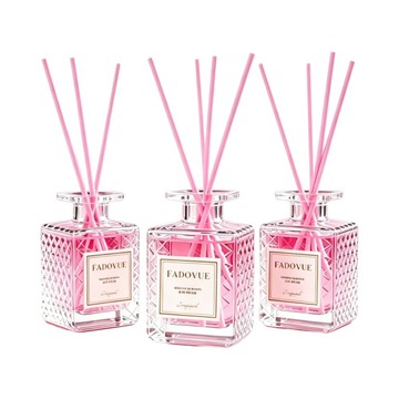擴香瓶 【馥苑】3瓶組 法式莊園玻璃瓶植萃擴香 蜜桃香 50ml 無香精持香15天