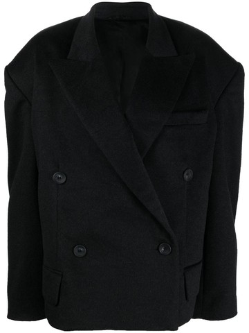 Almaz - double-breasted cashmere blazer - women - Cashmere - XS - Black