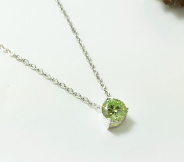 誕生石系列/八月份/橄欖石PERIDOT/項鍊/生日禮
