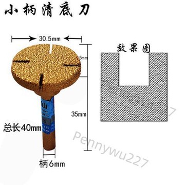 【五金 熱銷】鵝卵石花盆製作工具石頭打磨內弧拋光釺焊蘑菇頭石石材清底刀 優選