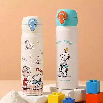 天藍小舖-史努比雙飲保溫瓶500ML-共2色-$390【A11115805】