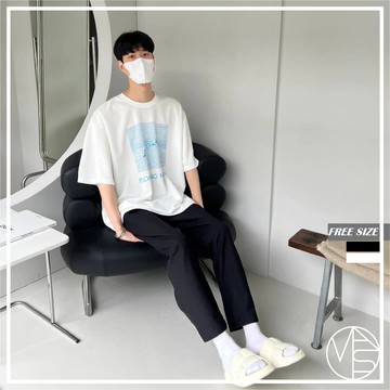 【MKST.STUDIO】🇰🇷 韓國 FLOATING MOOD 厚磅 短TEE 落肩 寬鬆 韓國男裝 男生短袖