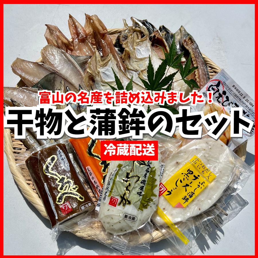 干物 ＆ 蒲鉾 セット 冷蔵 富山 父の日 ギフト 贈答品 お土産 魚の干物 かまぼこ 焼き魚