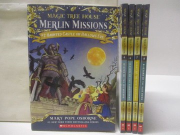 【書寶二手書T2／兒童文學_XML】Merlin Missions_5本合售_Haunted Castle on Hallow Eve等