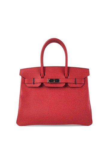 Hermès Pre-Owned - 2016 Epsom Birkin Retourne 30 handbag - women - Calf Leather - One Size - Red