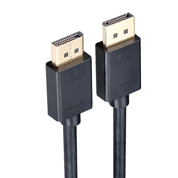 PX 大通 DisplayPort 1.2版4K影音傳輸線 240 165Hz 超流暢 30AWG 6.0mm極細線 無卡扣好安裝  1.2m  1條