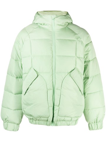 ARTE - elasticated-hem hooded padded jacket - men - Polyester/Polyester - M - Green