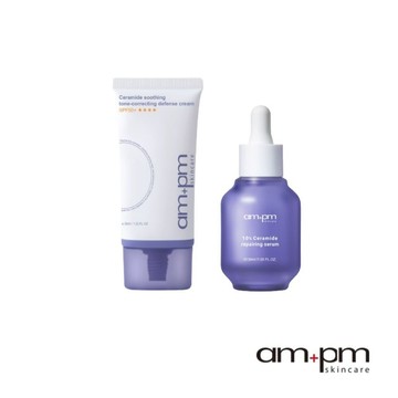 【ampm牛爾】神經醯胺舒緩潤色防護乳SPF50+****35ml+10%神經醯胺修護精華30ml(醫美/修護/防曬)
