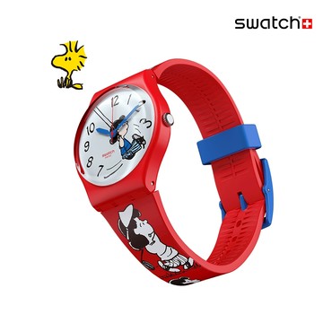 Swatch KLUNK! 經典手錶/男錶/女錶/snoopy/瑞士製造 SO28Z106 (34mm)【官方旗艦店】
