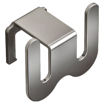 Y653 壁掛式拖鞋架4入組 加厚太空鋁 防潮耐用 快速瀝水  槍灰色  1組