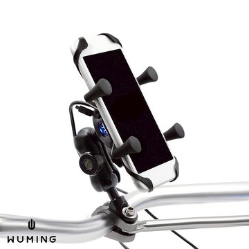 後照鏡 把手 機車 導航支架 手機架 手機夾 機車支架 USB孔 360度 可旋轉 XS iX R15 Find X 『無名』 N08117