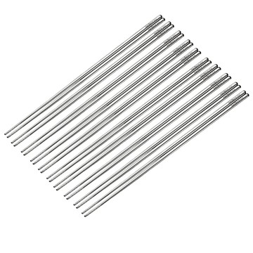 PUSH!餐廳廚房用品316不銹鋼筷子加長油炸筷火鍋筷防燙撈麵防滑長筷子多組合可選E187