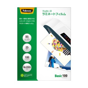 (まとめ) フェローズ ラミネートフィルム B5100μ 5849001 1パック(25枚) 