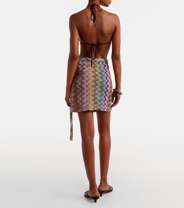 Missoni Zigzag lamé wrap skirt