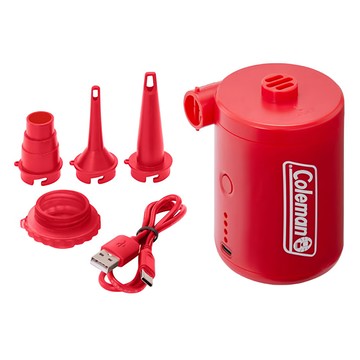 Coleman 充電式幫浦，附USB充電線，帶電量指示燈  CM-06777  1組  約直徑7.5x10cm