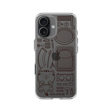 iPhone 17 Clear Case（相機按鈕） 透明 - VITA VITA．塔仔是隻貓 - 鏟屎官開箱款