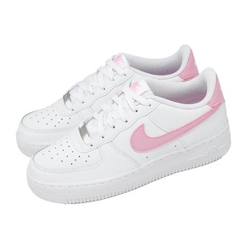 休閒鞋 Air Force 1 GS 大童 女鞋 白 粉 經典 AF1 CT3839-124