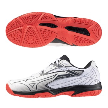MIZUNO 美津濃 休閒鞋 男鞋 女鞋 運動鞋 羽球鞋 GATE SKY 紅白灰 71GA242103