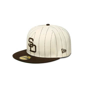 NEW ERA 男女 59FIFTY RETRO STRIPES 聖地亞哥教士 白/核桃 NE15202761