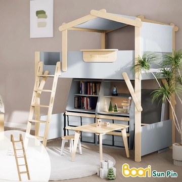 【Boori】芙瑞斯加長樹屋(配件)實木掛梯