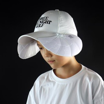 新品韓國tdn高爾夫球帽兒童青少年有頂帽透氣防嗮神器均碼可調節