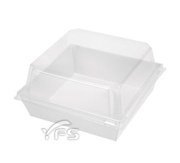 珍饌-中正方輕食盒(白底/PET蓋) (點心/蛋糕/沙拉/麵包/三明治/外帶/免洗餐盒)【裕發興包裝】TY2143