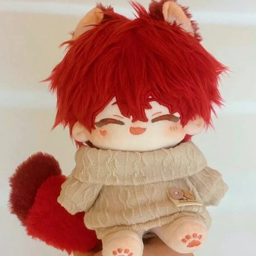 ⭐夏季新品棉花娃娃明星天城燐音~小燐陽20cm娃衣服偶像夢幻祭紅頭髮可愛