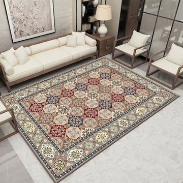 民族風客廳地毯藏式復古地毯茶幾墊歐式家用臥室房間床邊毯大面積