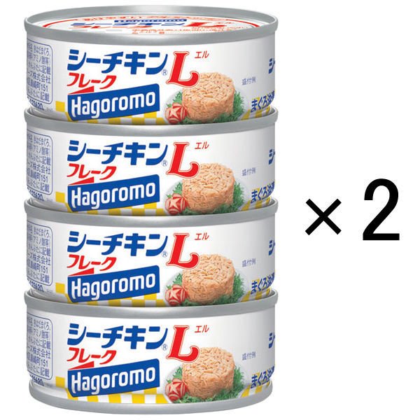 はごろもフーズはごろもフーズ　シーチキンL（エル）フレーク　70g×4缶　1セット（2個）　ツナ缶・缶詰