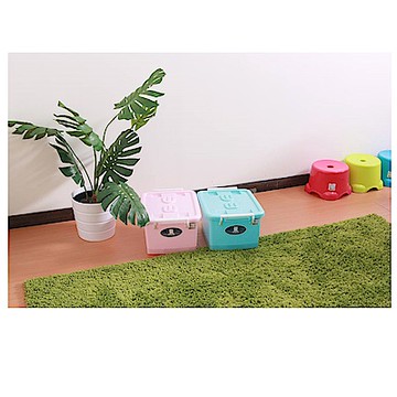 HOUSE好室喵 台灣製 彩瓷滑輪整理箱M50L*3入(二色可選)