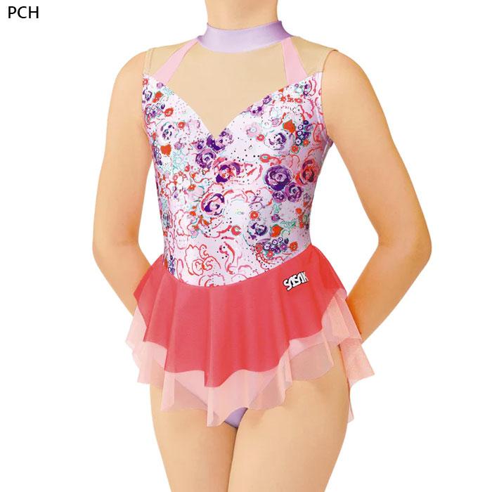 ササキ レディース スカート付きレオタード 体操ウェア 新体操 コスチューム Leotard with skirt 7375S