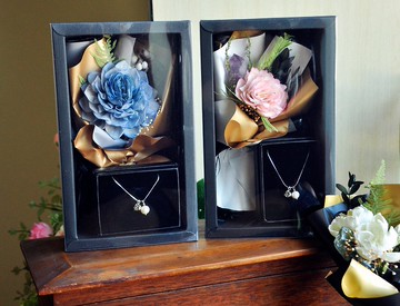 花束禮盒－禮盒包裝,含提袋_永生花 乾燥花禮盒 情人節禮盒