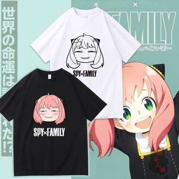 動漫 間諜家家酒 阿尼亞 男士 短袖 女士 休閒 T卹 中性街頭 情侶裝 上衣 S-4XL 間諜過家家