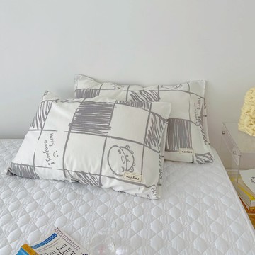 可愛兒童100%全棉枕套枕頭套一對裝夏季純棉單個單人罩夏天枕皮1