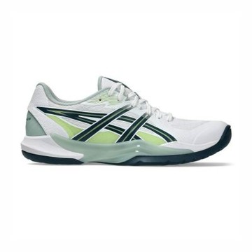 Asics Powerbreak FF [1071A101-104] 男 羽球鞋 抗扭 瞬移 支撐 白 綠
