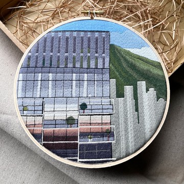 客製化全景滿版精細刺繡畫 6-10吋 | 客製禮物