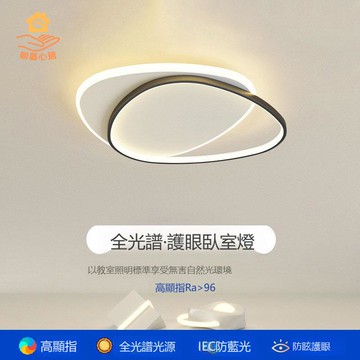 熱銷 免運 圓形臥室燈 簡約現代北歐超薄吸頂燈 家用藝術書房燈具年【ZZ110825】