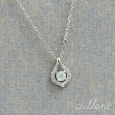 Ptオーストラリアオパールペンダントネックレス:新品未使用品