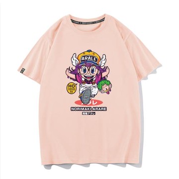 秀洛卡通動漫T恤阿拉蕾半袖男寬松情侶裝純棉潮動畫衣服打底衫