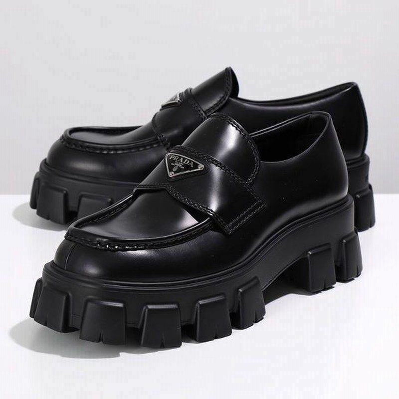 PRADA プラダ ローファー 2DE129 B4L F0002 メンズ モノリス ...