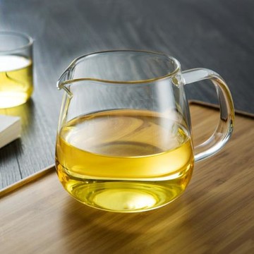 天福彼物大器玻璃茶海分茶器帶柄公道杯透明加厚耐熱家用茶道零配