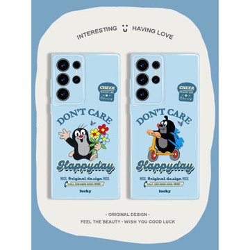 適用于三星s23Ultra小眾高級感Galaxys24菲林手機殼s24plus情侶鼴鼠s24Ultra創意可愛s23+硬殼s22plus新款s22